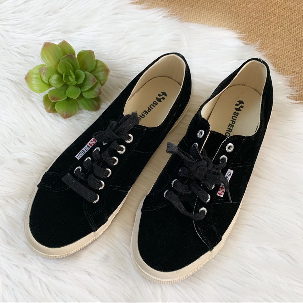 Superga 2750 Black Velvet Sneaker